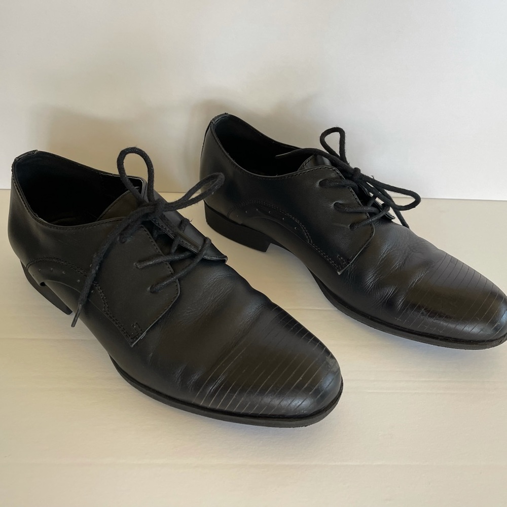 Kenneth Cole New York Black Oxford Dress Shoes